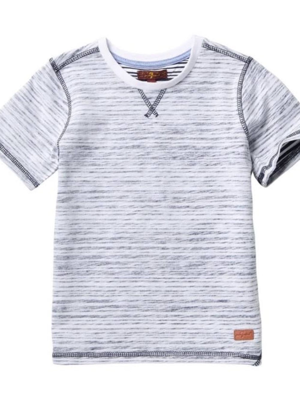 NWOT 7 For All Mankind Striped Short Sleeve Tee